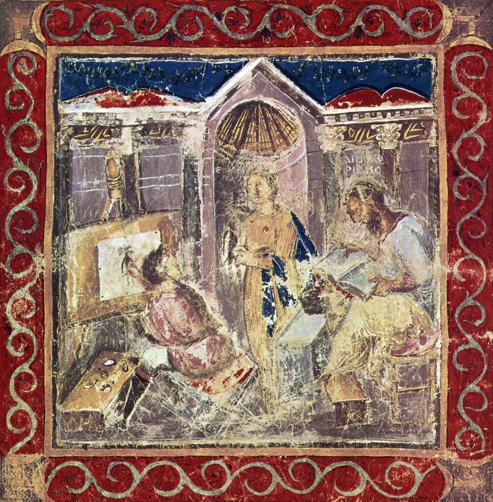 ‘Vienna Dioscourides’, Austrian National Library, Cod. Med. gr. 1, fol. 5v. Author image © Austrian National Library, Vienna